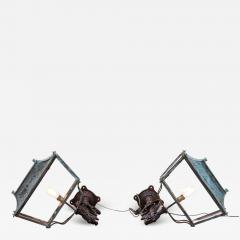 Pair Monumental Georgian Verdigris Lanterns - 4257330