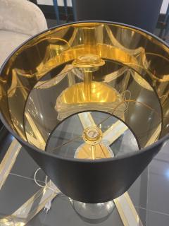 Pair Murano glass and brass table lamps - 3377040