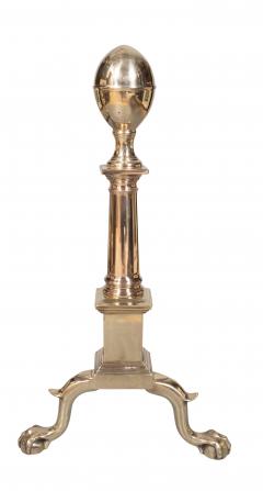 Pair Of 18th Century Boston Federal Bell Metal Andirons - 4271310
