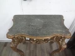 Pair Of 18th Century Italian Baroque Giltwood Console Tables - 3667879