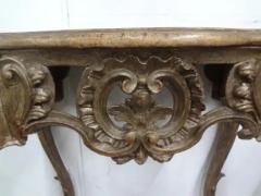 Pair Of 18th Century Italian Baroque Giltwood Console Tables - 3667880