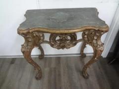 Pair Of 18th Century Italian Baroque Giltwood Console Tables - 3667889