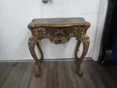 Pair Of 18th Century Italian Baroque Giltwood Console Tables - 3667894