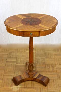 Pair Of 19th Century Biedermeier Side Tables Nut Cherrywood AT ca 1830 - 3741538