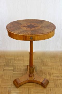 Pair Of 19th Century Biedermeier Side Tables Nut Cherrywood AT ca 1830 - 3741543