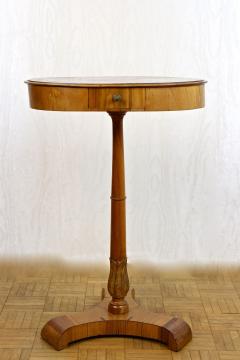 Pair Of 19th Century Biedermeier Side Tables Nut Cherrywood AT ca 1830 - 3741546