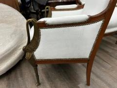 Pair Of 19th Century French Empire Chairs - 4011274