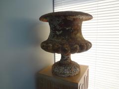 Pair Of 19th Century French Iron Garden Urns - 4193846