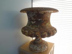 Pair Of 19th Century French Iron Garden Urns - 4193847
