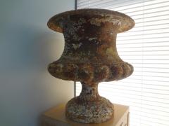 Pair Of 19th Century French Iron Garden Urns - 4193848