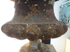 Pair Of 19th Century French Iron Garden Urns - 4193873