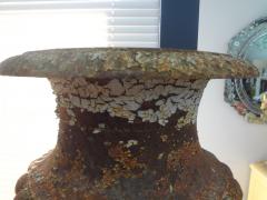 Pair Of 19th Century French Iron Garden Urns - 4193876