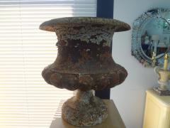 Pair Of 19th Century French Iron Garden Urns - 4193877