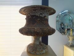 Pair Of 19th Century French Iron Garden Urns - 4193879