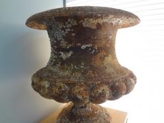Pair Of 19th Century French Iron Garden Urns - 4193881