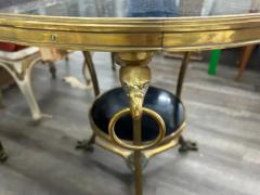 Pair Of 19th Century French Louis XVI Style Bronze And Marble Tables - 3831769