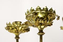 Pair Of 19th Century Gilt Baroque Candle Wall Sconces Austria circa 1890 - 3373294