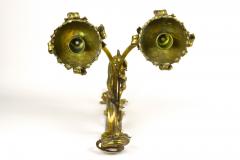 Pair Of 19th Century Gilt Baroque Candle Wall Sconces Austria circa 1890 - 3373295