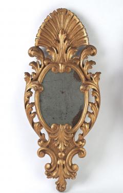 Pair Of 19th Century Italian Gilt Wall Mirrors Handcarved IT ca 1850 - 4193500