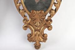 Pair Of 19th Century Italian Gilt Wall Mirrors Handcarved IT ca 1850 - 4193505