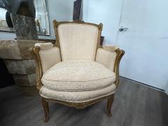 Pair Of 19th Century Louis XV Giltwood Bergeres - 4302574