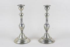 Pair Of 19th Century Silver Candlesticks Diana Head Hallmark AT ca 1870 - 3386324