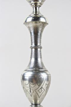 Pair Of 19th Century Silver Candlesticks Diana Head Hallmark AT ca 1870 - 3386329