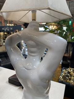 Pair Of 2 Italian Ceramic Sculpture Table Lamps 1960s - 2552801