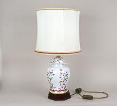 Pair Of 20th Century Ceramic Table Lamps With Lampshades Italy ca 1970s - 3871964