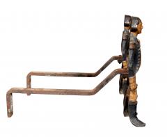 Pair Of American Cast Iron George Washington Andirons - 4292638