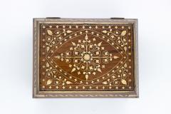 Pair Of Anglo Indian Brass Inlaid Hardwood Boxes Circa 1890  - 2604907