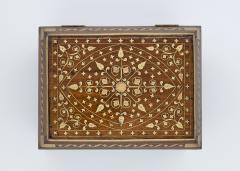 Pair Of Anglo Indian Brass Inlaid Hardwood Boxes Circa 1890  - 2604908