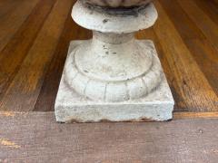 Pair Of Antique Cast Iron Garden Urns - 4265355