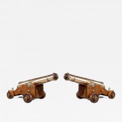 Pair Of Antique English Naval Cannon - 800572