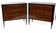 Pair Of Art Deco Style Ebonized Chests Contemporary - 4334153
