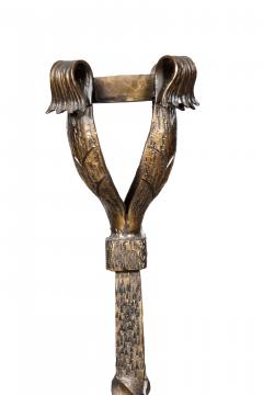 Pair Of Art Nouveau Wrought Iron Andirons - 4541541