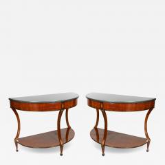 Pair Of Baltic Mahogany And Brass Mounted Console Tables - 4218990