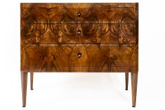 Pair Of Biedermeier Style Dark Walnut Chests - 4586965