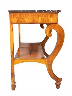 Pair Of Biedermeier Walnut Console Tables - 4253757