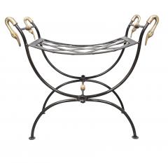 Pair Of Brass And Wrought Iron Benches - 4246593