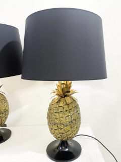 Pair Of Brass Pineapple Table Lamps - 3726830