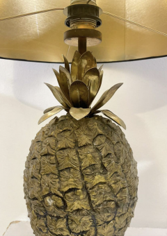 Pair Of Brass Pineapple Table Lamps - 3726834