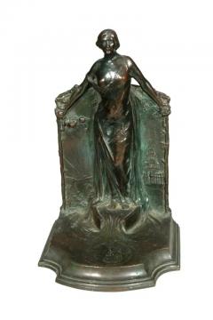 Pair Of Bronze Bookends By Rudolf Schwarz and Cast By Gorham Foundry - 4144650