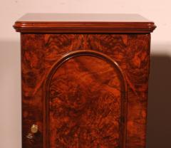 Pair Of Burl Walnut Bedside Tables 19th Century - 3873505