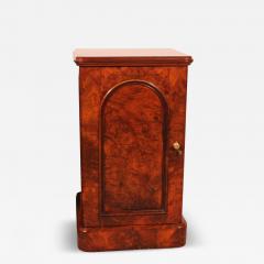 Pair Of Burl Walnut Bedside Tables 19th Century - 3873949