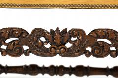 Pair Of Carved Dutch Baroque High Back Upholstered Arm Chairs Circa 1690  - 2298260