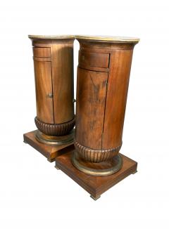 Pair Of Charles X Mahogany Pedestal Cabinets - 4465311