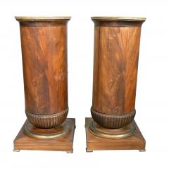 Pair Of Charles X Mahogany Pedestal Cabinets - 4465362