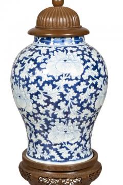 Pair Of Chinese Blue And White Porcelain Table Lamps - 4138521
