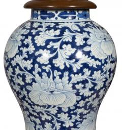 Pair Of Chinese Blue And White Porcelain Table Lamps - 4138561